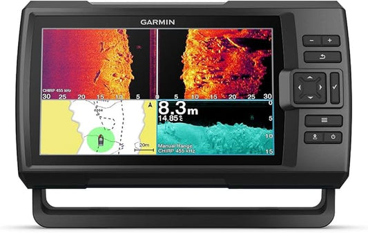 Garmin Striker Vivid 9sv, Easy-to-Use 5-inch Color Fishfinder and Sonar Transducer, Vivid Scanning Sonar Color Palettes, 9 inch (010-02554-00)