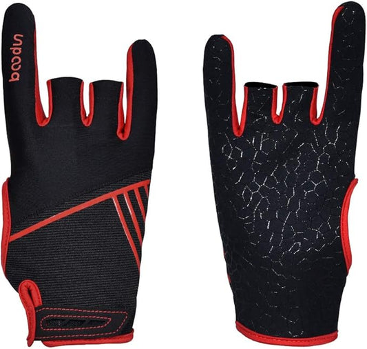 Professional Anti-Skid Bowling Gloves Comfortable Bowling Accessories Semi-Finger Instruments Sports Gloves Mittens for Bowling
