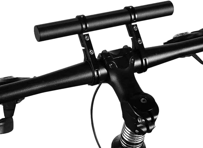 Bicycle Handlebar Extender, Bike Extension Bar Double Clamp Aluminum Alloy Holder Bracket Bicycle Accessories for Flashlight Speedometer for XIAOMI M365, Ninebot ES1 ES2,Mountain Bicycle