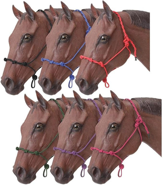 Tough1 Knotted Rope Halter with Twisted Crown