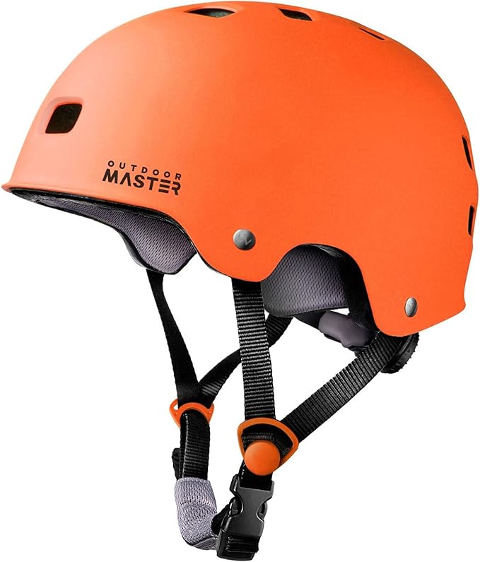 OutdoorMaster スケートボード サイクリング ヘルメット - 取り外し可能なインナー2枚 通気性 多用途 スポーツ スクーター ローラースケート インラインスケート ローラーブレード 子供 ユース 大人用
