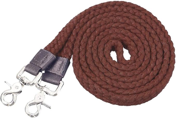Tough 1 Flat Cotton Roping Reins 7ft