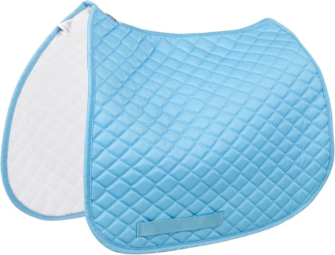 TuffRider Basic All Purpose Horse Riding Saddle Pad | Wither Relief Brushed Underside for Training and Competition
