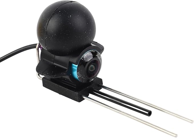 Underwater Fishing Camera with 65ft Cable – CVBS Format HD Transmission, 3.5mm Plug for Boat Fish Finders