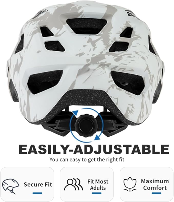 BATFOX NTA 8776 E-Bike & Mountain Bike Helmet for Adults Youth, E-MTB Cycling Helmet for Men Women (52-60CM)