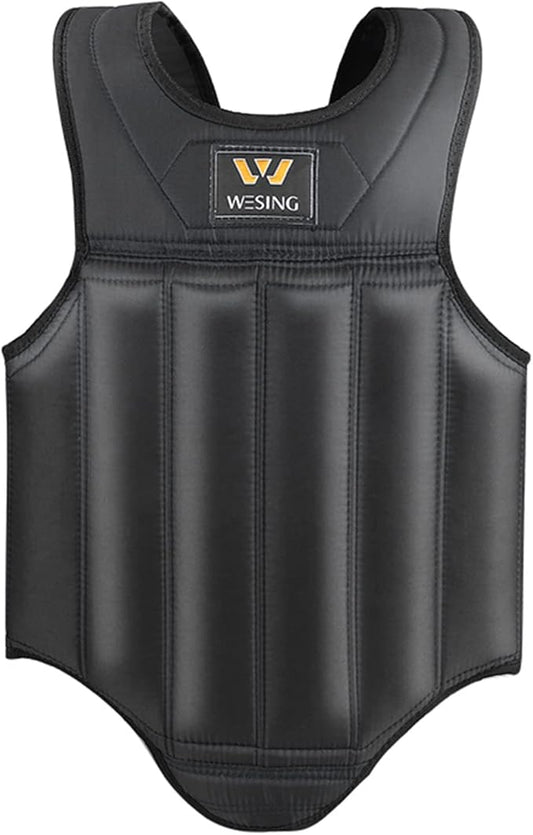 Wesing Martial Arts Muay Thai Boxing Chest Protector MMA Sanda Chest Guard