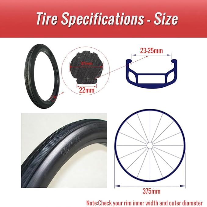 18 Inch Bicycle Solid Tire Anti Stab Tubeless Tyre Free of Inflation Bike Tire Kids' Bike Tire 18 X 1.75