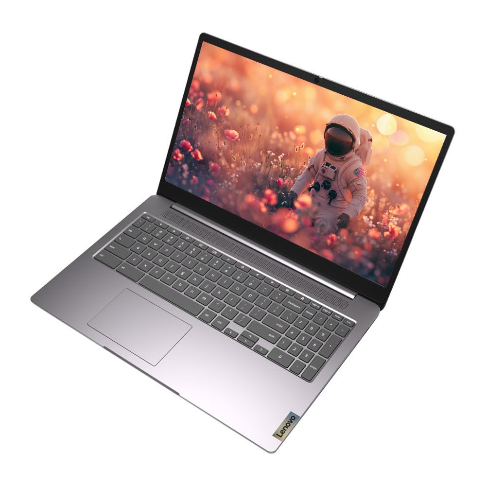 Lenovo 15.6" FHD Chromebook, IdeaPad 3i Laptop, Intel Celeron N4500, 4GB RAM, 128GB Storage(64GB eMMC + 5ave 64GB Flash Memory), Webcam, HDMI, Bluetooth, Chrome OS, Arctic Grey