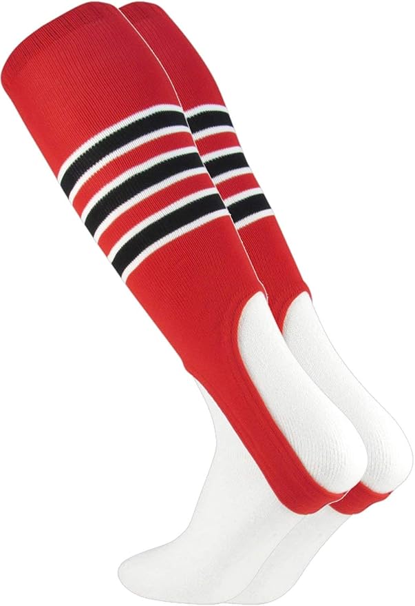 TCK Striped Baseball Stirrups Softball Stirrups 7 Inch