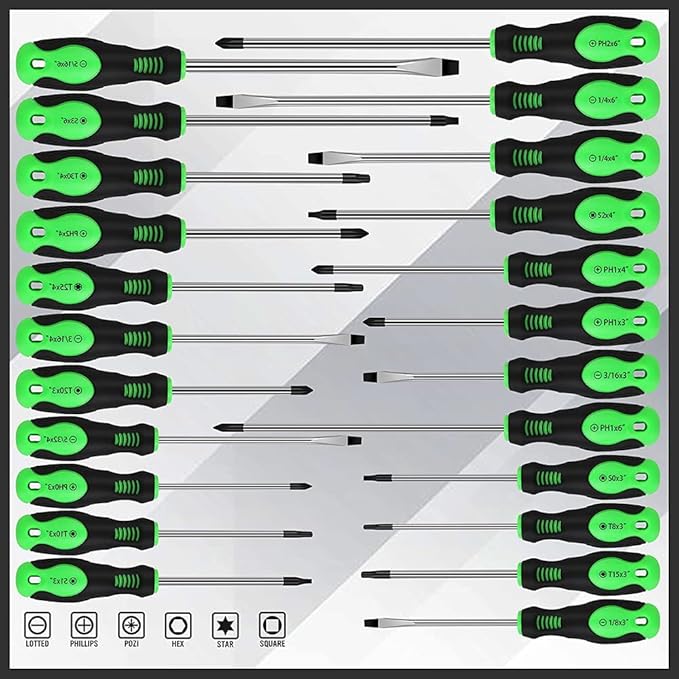 118-Piece Magnetic Screwdriver Set with Plastic Racking, Precision Screwdrivers, Magnetizer, Demagnetizer, Nut Drivers, Ratchet Handles, Allen Keys, Sockets & More - DIY Tools & Gift for Men