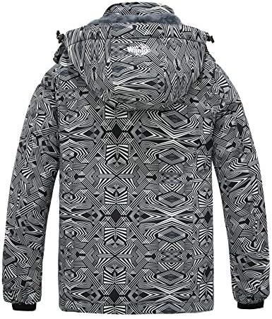 wantdo Women Hardshell Waterproof Windproof Insulated Ski Trekking Jacket