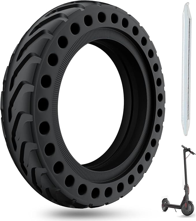 Cooryda Solid Tire for Xiaomi m365 Electric Scooter Mijia Mi m365 pro/gotrax gxl V2/gotrax XR, 8.5 inches Electric Scooter Wheels 8 1/2'' Front or Rear Replacement Honeycomb Solid Tires(1pc)