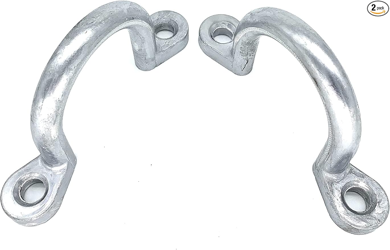 for Horse Trailer Ties Loop 2" I.D Aluminum Bolt-On Lashing Rope Horse Tie Down Ring (2 pcs) Horse Trailer Accessories tie Ring Down Blocker for Horses Parts and Rings Cross Ties