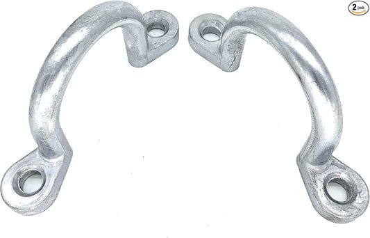 for Horse Trailer Ties Loop 2" I.D Aluminum Bolt-On Lashing Rope Horse Tie Down Ring (2 pcs) Horse Trailer Accessories tie Ring Down Blocker for Horses Parts and Rings Cross Ties