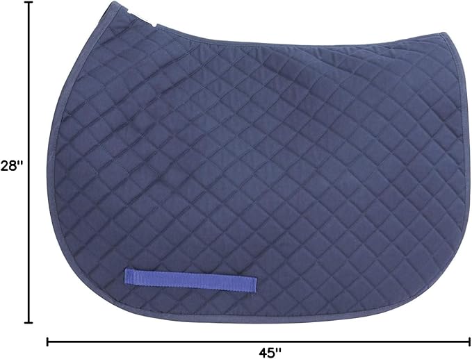 TuffRider Basic All Purpose Horse Riding Saddle Pad | Wither Relief Brushed Underside for Training and Competition