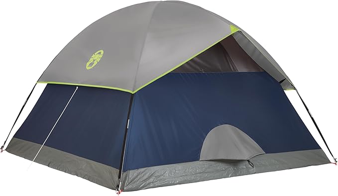 Coleman Sundome キャンプテント レインフライ付き、2/3/4/6人用、10分で設営、キャンプ、フェスティバル、裏庭、お泊り会などに最適な耐候性シェルター