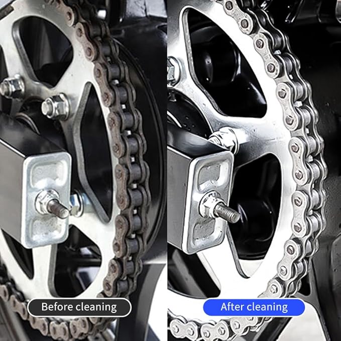 2 PCS Bike or Motorcycle Chain Washer,Grunge Brush Chain Degreaser for Bicycle Motorcycle Chain Brush, Universal Bicycle Chain Cleaning Brush Tool for Mountain Bike Heavy Duty Motorcycle ，(Blue，Black)