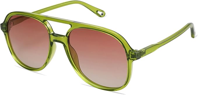 SOJOS Retro Polarized Aviator Sunglasses Womens Mens Classic 70s 80s Vintage Trendy Square Aviators SJ2174