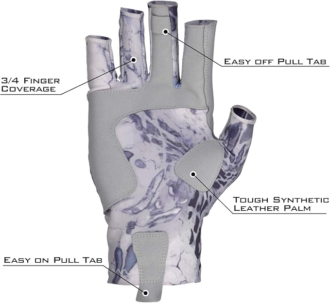KastKing Sol Armis Sun Gloves UPF50+ Fishing Gloves UV Protection, Sun Protection for Outdoor, Kayaking, Rowing