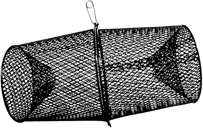 Frabill Torpedo Minnow Trap | Heavy-Duty Steel Mesh | Two-Piece Minnow Trap