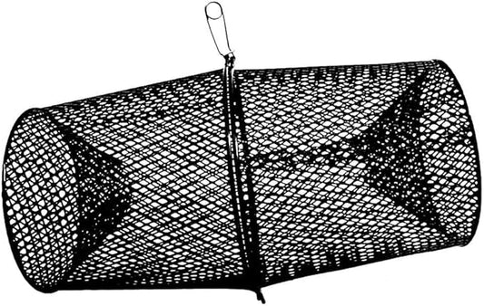 Frabill Torpedo Minnow Trap | Heavy-Duty Steel Mesh | Two-Piece Minnow Trap