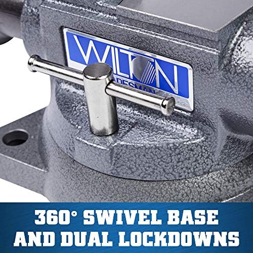 Wilton Tradesman Bench Vise, 4-1/2" Jaw Width, 3-1/2" Max Jaw Opening, 3-1/4" Throat (Model 1745)
