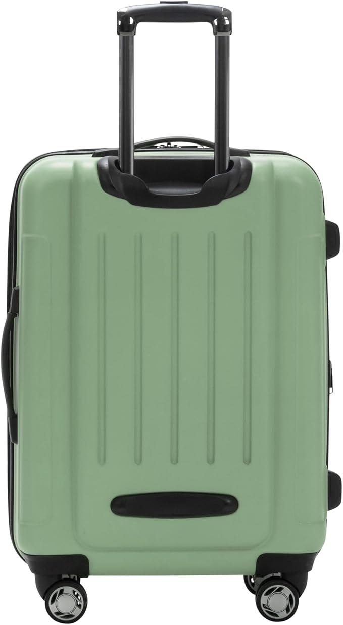 Kenneth Cole REACTION Renegade Luggage 拡張可能 8輪スピナー 軽量 ハードサイド スーツケース、シーフォーム、24インチ チェック済み