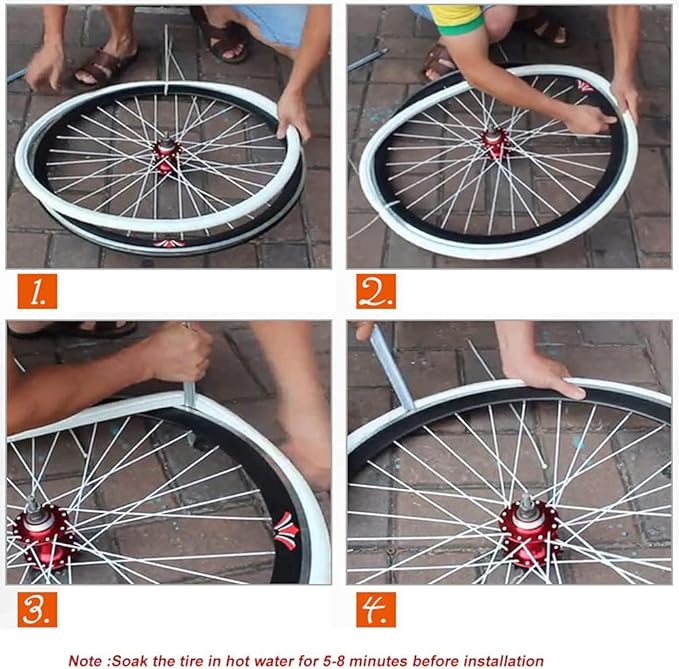 18 Inch Bicycle Solid Tire Anti Stab Tubeless Tyre Free of Inflation Bike Tire Kids' Bike Tire 18 X 1.75