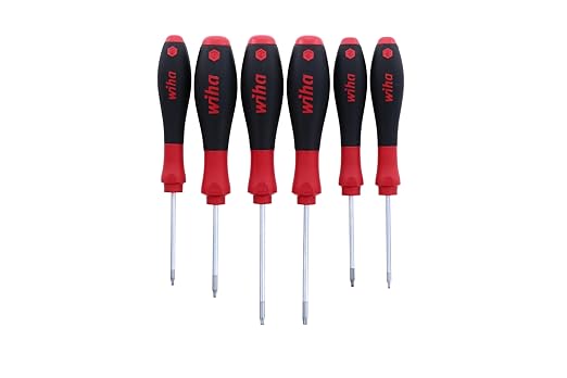 Wiha 36291 Torx Screwdriver Set, 6 Piece, Ergonomic Cushion Grip, Premium Tool Steel