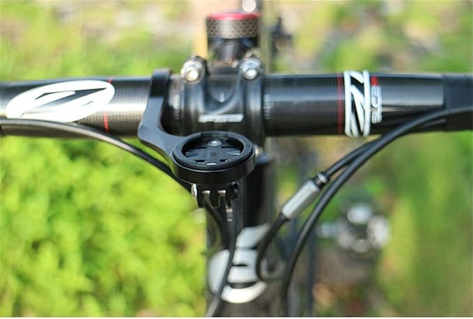 Bike Mount, Out Front Aluminum Bicycle Computer Mount for Garmin Edge 200,500,510,800,810,1000 GPS, Black
