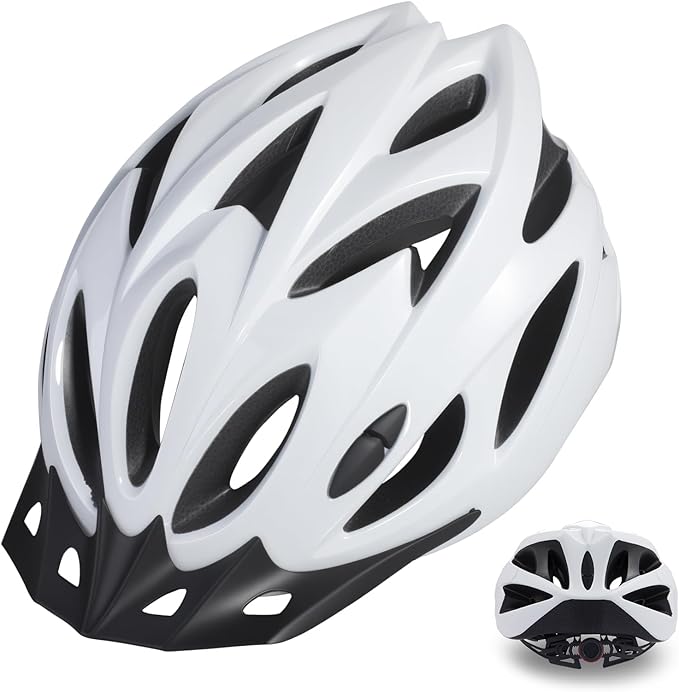 Zacro Adult Bike Helmet, Lightweight Bicycle Helmet with Removable Pads and Visor, CPSC Certified Safety Helmet for Men Women, Mountain Road Cycling Helmet for Adult