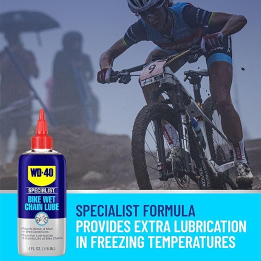 WD-40 Specialist Bike Wet Chain Lube, 4 OZ