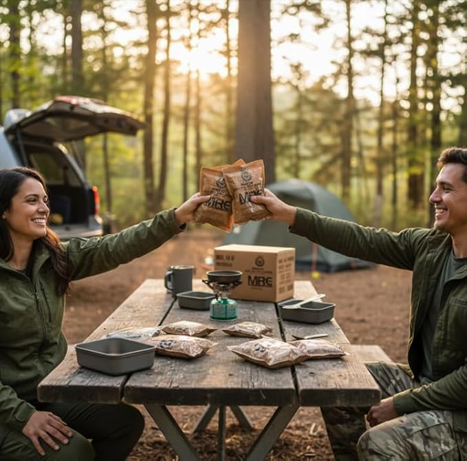 2026 Inspection MRE, U.S. MRE Meals, Emergency Supplies, Emergency Food Supply, Survival Food, Freeze Dried Food w/Flameless Heater, Ready Meals (Variety Pack of 24) – (A & B Case Fresh Stock) MREs have 10 Year Shelf Life From Inspection Date