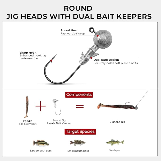 MadBite by KastKing 182/265/400pcs Compact Fishing Tackle Kit - All-in-One Freshwater Hooks, Weights, Bobbers in Tackle Box, Fishing Gear Set for Bass Trout Panfish