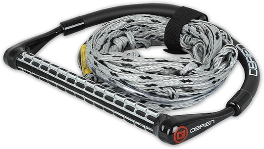 O'Brien 4 Section Poly E Wake Surf Rope Combo, Black