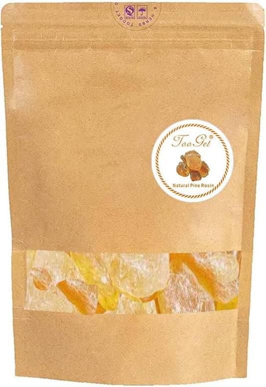 TooGet 400G Pine Rosin, Pine Rosin for Beeswax Wraps, Gum Nugget Rock Form, Baseball Rosin Bag for Pitching, Pine Rosin Powder for Bowling, Golf Rosin Bag