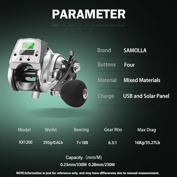 Digital Baitcasting Fishing Reel with LCD Display,8 oz Ultralight Electric Baitcaster Reel, 22-35 Lb Max Drag,6.3:1/7.2:1 Gear Ratio,Left/Right Handed,Compact Design for Freshwater & Saltwater