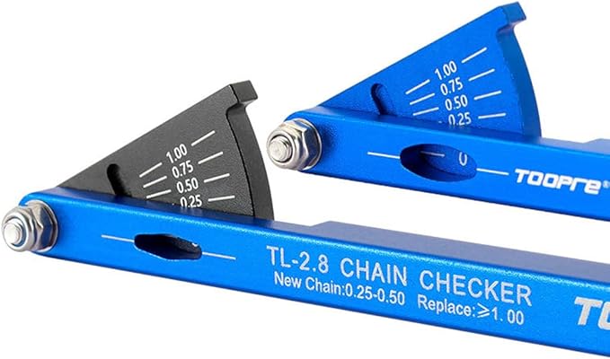 Bicycle Chain Tester, Bicycle Chain Gauge Multi-Tool Chain wear Indicator Bicycle Chain wear Gauge Chain Testing Tool for Road Bike MTB