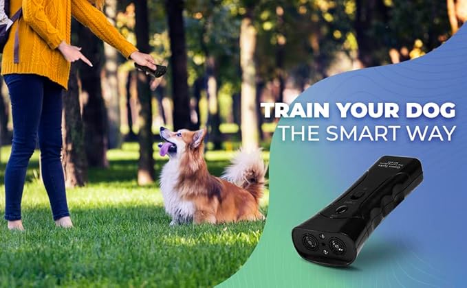Barking Deterrent Device –Petgentle Ultrasonic Dog Repeller–Stop Barking & Repel Aggressive Pets – Humane Training Tool, Anti Barking Device Outdoor Indoor, Bark Control, No Shock Collar Alternative