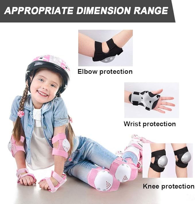 Kids Youth Knee Pads Elbow Pads for Roller Skates, Cycling, BMX Bike, Skateboard, Inline Skating, Scooter Riding Sports