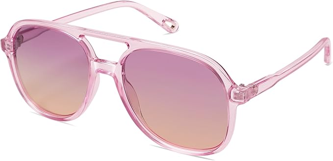 SOJOS Retro Polarized Aviator Sunglasses Womens Mens Classic 70s 80s Vintage Trendy Square Aviators SJ2174