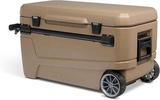 Igloo Maxcold Glide 110Qt Wheeled Cooler | Insulated Hard Shell Ice Chest