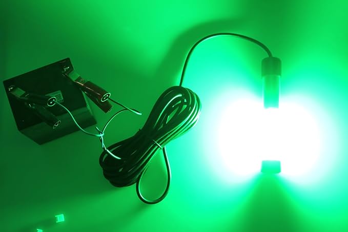 12V 14W 180 LED 1300ルーメン LED水中集魚灯 魚群探知ランプ 5mコード付き