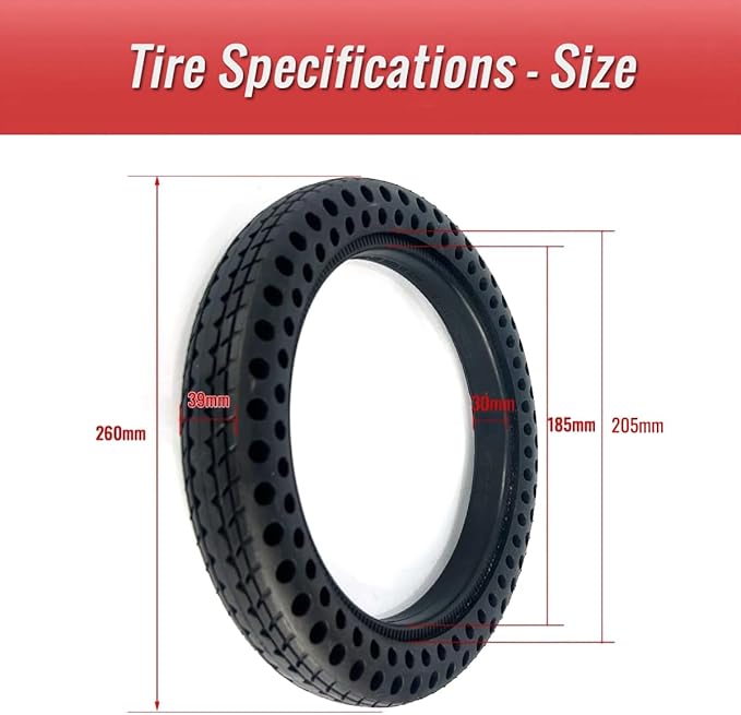 12 Inch Solid Tire for Kid Bike Folding Bike Electric Bike Anti Stab Explosion-Proof Airless Tires Tubeless Tyre 12x1/2x2 1/4 12x1.5