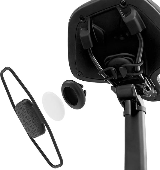 LILIWER Hidden Silicone Bike Mount for Apple AirTag, Tear-Resistant Anti-Theft Tracker Holder Strap for Mountain Bikes & E-Bikes, Tool-Free Fit for 7-34mm Tubes (1 Pack - AirTag NOT Included)