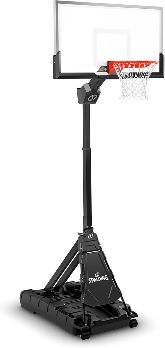 Spalding Momentous EZ Assembly Portable Adjustable Outdoor Basketball Hoop – Assembles in 30 Minutes or Less