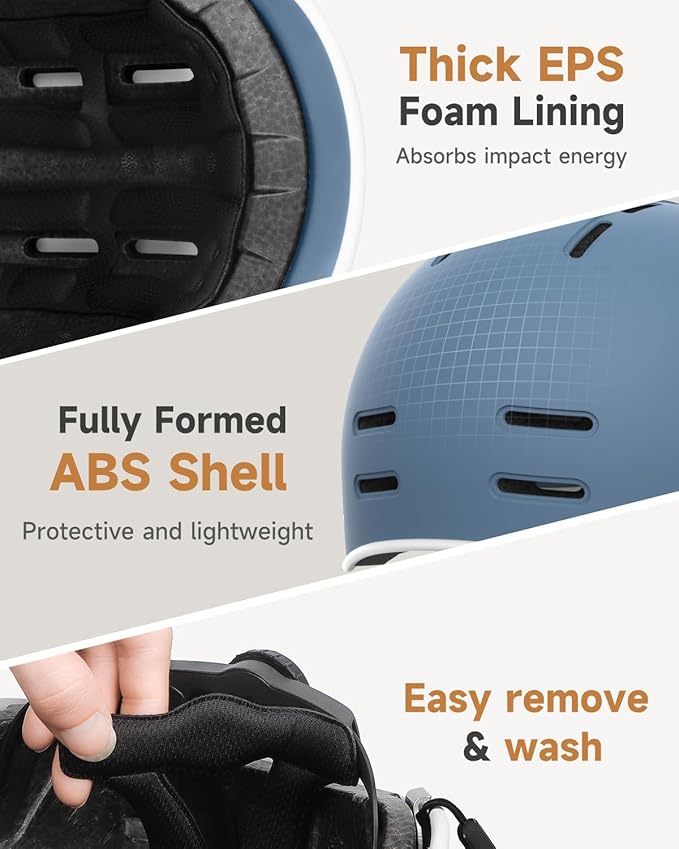 Findway Pro Bike Helmet for Adults,Adjustable Cycling Helmet for Men & Women [Safety Certified] Bicycle Helmet for Commuting, Road Biking, Skating with Adjustable Dial