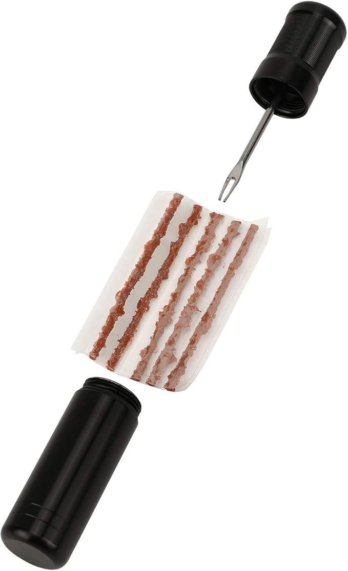 Oumers Tubeless Bike Tire Repair Tool Kit, Bike Tire Punctures with 5PCS Bacon Strips Plus Insertion Tool Tire Repair Fork Reamer