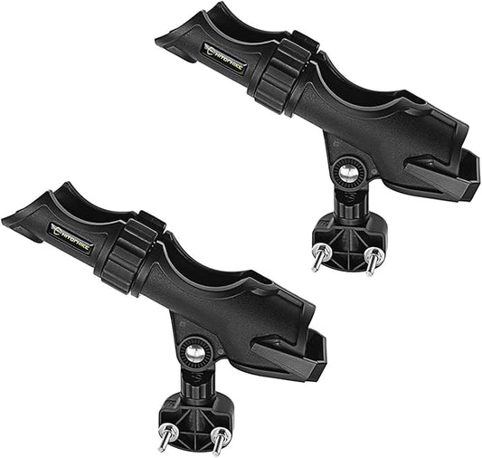 HITORHIKE Fishing Rod Holder Universal Fit Kit Allows for 360-degree Adjustment Kayak Fishing Boat Powerlock Rod Holder