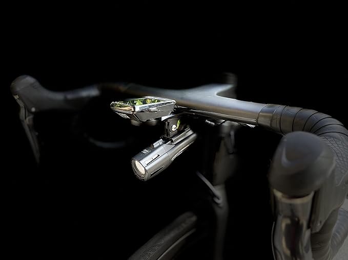 Integrated Aero Handlebar Out Front Cycling Computer Road Bike Mount Compatible with Garmin, Wahoo, CatEye, and Bryton with GoPro Action Camera and Bike Light Attachment